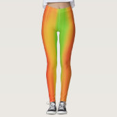 Leggings Couleurs Citron Clair Orange Jaune Vert (Devant)