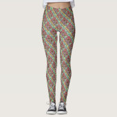 Leggings Couleurs d'art Abstraites (Devant)