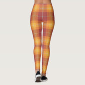 Leggings Couleurs d'automne Conception de mixage orange (Dos)