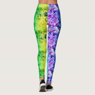 Leggings Couleurs de bijoux scintillants sur moderne person