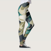 Leggings Couleurs de camouflage Design arrière - plan Leggi (Droite)