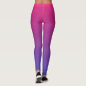Leggings Couleurs de dégradé rose et violet (Dos)