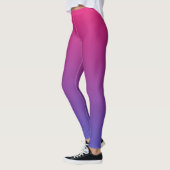Leggings Couleurs de dégradé rose et violet (Gauche)