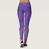 Leggings Couleurs de fractale (Dos)