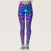 Leggings Couleurs de fractale (Devant)