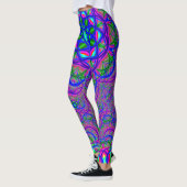 Leggings Couleurs de fractale (Gauche)