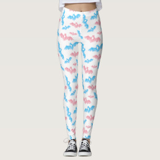Leggings Couleurs de la Trans Pride des chauves-souris d'Ha