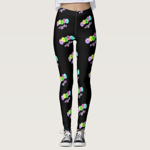 Leggings Couleurs de néon de guêtres de nuit de bingo-tes