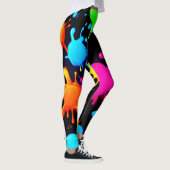 Leggings Couleurs de peinture brillantes et en gras (Droite)