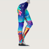 Leggings Couleurs de plage Lune (Droite)