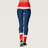 Leggings Couleurs d'équipe personnalisées Chaussettes de ho (Dos)