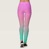 Leggings Couleurs d'été en pente douce mode couleur simple (Dos)
