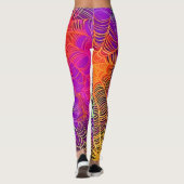 Leggings Couleurs douces : Spiderweb Art (Dos)