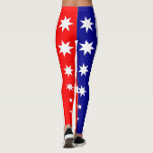Leggings Couleurs du drapeau australien ~Kangaroo ~ Design  (Dos)