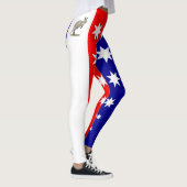 Leggings Couleurs du drapeau australien ~Kangaroo ~ Design  (Droite)