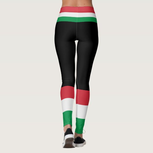 Leggings Couleurs du drapeau italien. (Dos)