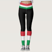 Leggings Couleurs du drapeau italien. (Devant)