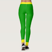 Leggings Couleurs du drapeau jamaïcain ajouter votre propre (Dos)