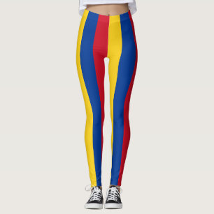 Leggings Couleurs du drapeau national de Colombie triées ve