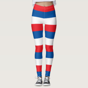 Leggings Couleurs du drapeau national de la Corée du Nord