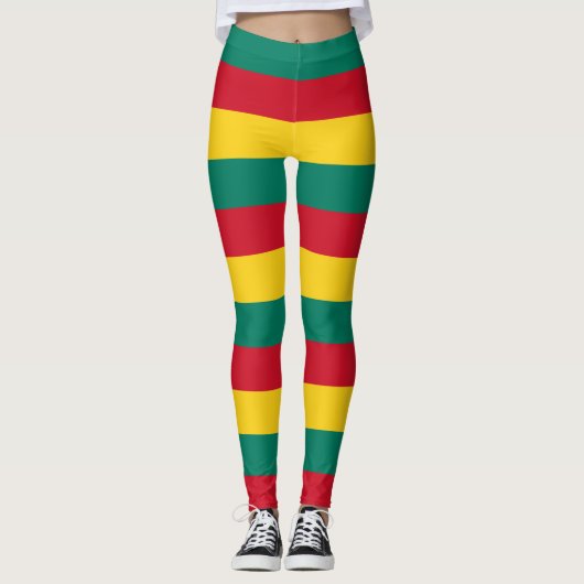 Leggings Couleurs du drapeau national de la Grenade (Devant)