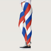 Leggings Couleurs du drapeau national de la Russie diagonal (Gauche)