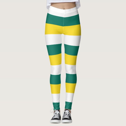 Leggings Couleurs du drapeau national de Macao horizontalem (Devant)