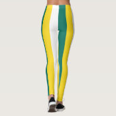 Leggings Couleurs du drapeau national de Macao triées verti (Dos)