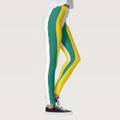 Leggings Couleurs du drapeau national de Macao triées verti (Droite)