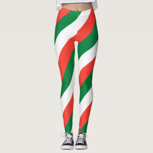 Leggings Couleurs du drapeau national de Madagascar diagona