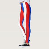Leggings Couleurs du drapeau national de Porto Rico triées  (Gauche)