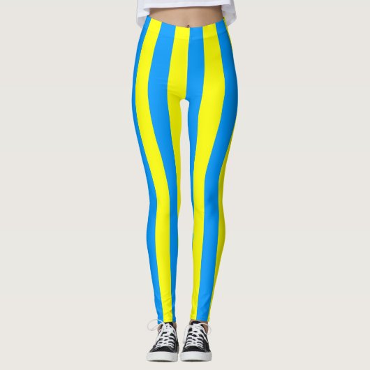 Leggings Couleurs du drapeau national des Palaos (Devant)