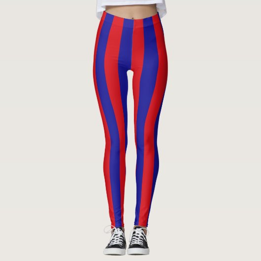 Leggings Couleurs du drapeau national du Belize Verticaleme (Devant)