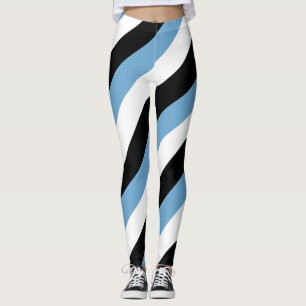 Leggings Couleurs du drapeau national du Botswana diagonale