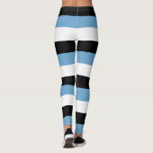Leggings Couleurs du drapeau national du Botswana Horizonta (Dos)