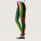 Leggings Couleurs du drapeau national du Ghana triées verti (Gauche)