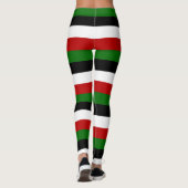 Leggings Couleurs du drapeau national du Kenya horizontalem (Dos)