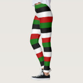 Leggings Couleurs du drapeau national du Kenya horizontalem (Gauche)