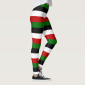 Leggings Couleurs du drapeau national du Kenya horizontalem (Droite)