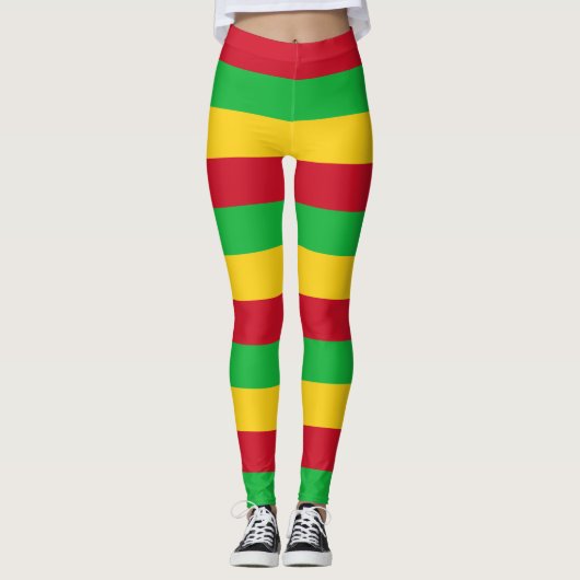 Leggings Couleurs du drapeau national du Mali (Devant)