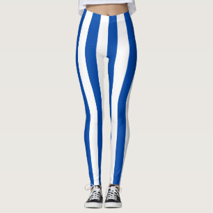 Leggings Couleurs du drapeau national du Salvador Verticale