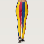 Leggings Couleurs du drapeau national du Tchad triées verti (Dos)