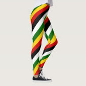 Leggings Couleurs du drapeau national du Zimbabwe diagonale (Droite)