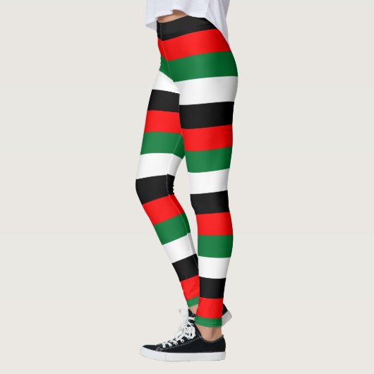 Leggings Couleurs du pavillon national des Émirats arabes u (Gauche)