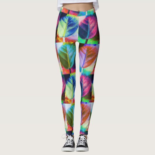 Leggings Couleurs feuille (Devant)