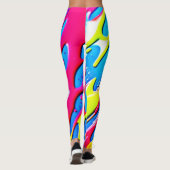 Leggings Couleurs fluides : Un chef-d'oeuvre Abstrait à la (Dos)