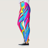 Leggings Couleurs fluides : Un chef-d'oeuvre Abstrait à la (Gauche)