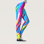 Leggings Couleurs fluides : Un chef-d'oeuvre Abstrait à la (Droite)