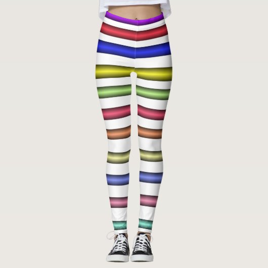 Leggings Couleurs horizontales (Devant)