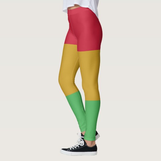 Leggings Couleurs jaune rouge vert Junetten (Gauche)